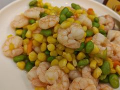 奶香玉米河虾仁-银都上海菜馆(粤海东路店)