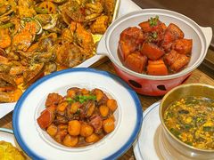 -东来菜馆•手抓海鲜家常菜•海鲜锅贴(鸽子窝店)