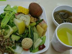 西兰花炒茶树菇-文星素食(兴华路店)