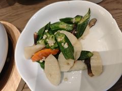 鸡枞菌淮山炒秋葵-四道菜·福建菜馆(新街口金鹰店)