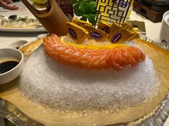 三文鱼刺身-印象天台·非遗文化美食