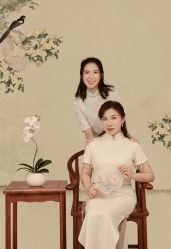 -时光纪亲子全家福照相馆(静安店母女写真父母纪念照)