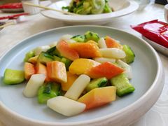 黄瓜炒木瓜山药-天天渔港(杏林街店)