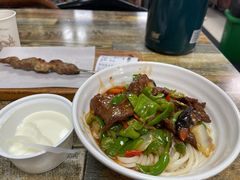 手工酸奶-歹歹的加个面过油肉拌面