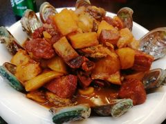 鲍鱼烧肉炖土豆-双海酒店·海鲜家常菜(南戴河店)