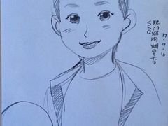 给客人画的卡通画-獨門烤肉(开发区店)