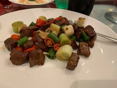 杭椒蒜片炒澳洲M9牛肉-Yan Ting 宴庭中餐厅(上海静安瑞吉酒店)