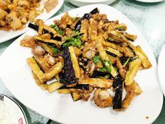 茄子拌扇贝-华圆美食