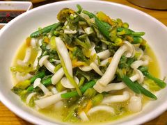 鲜菌黄瓜花-丁记盐蘸牛肉·新杭菜(河东路店)