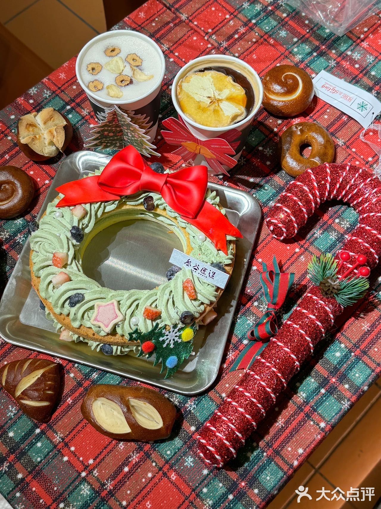 天津这家面包店圣诞气氛遥遥领先❗️