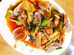 姜葱炒沙甲-田源农家饭店·窑鸡王·海鲜(东部湾·融创店)