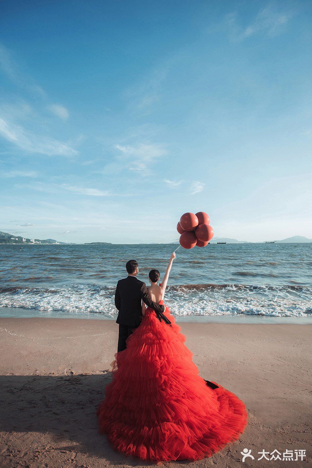 惠州婚纱照唯美夕阳海景婚纱照