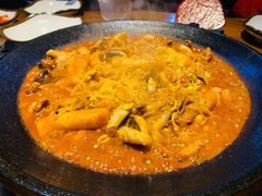 八爪鱼微辣-红辣椒八爪鱼特色韩国料理