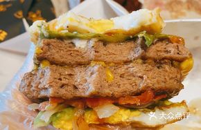 No-Bread Viral Egg Soul Beef Burger - Double Layer Beef