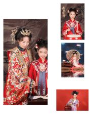 -后宫·古装汉服京剧儿童亲子全家福摄影