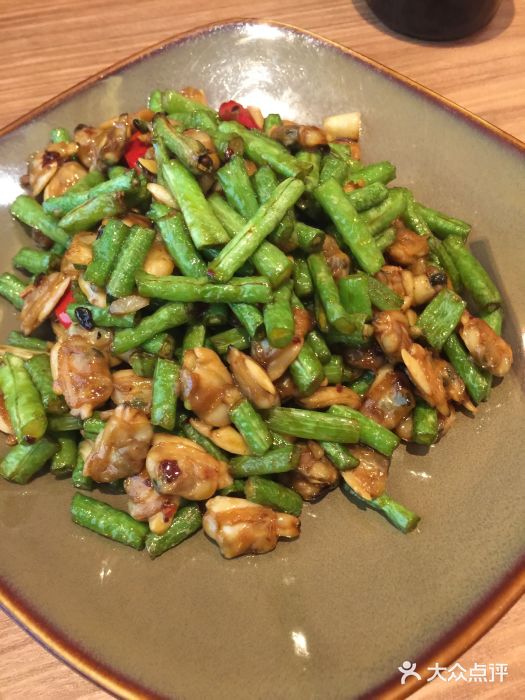 香辣豆角炒花蛤