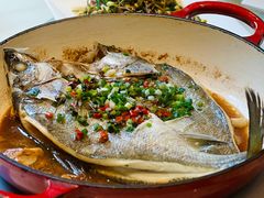 韭菜花蒸罗非鱼-怡得观滇餐厅·地道昆明菜·1996(海埂大坝店)