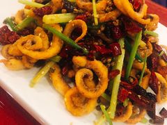 干煸鱿鱼须-大眼锅贴水饺(河东店)