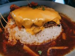 芝士牛肉汉堡咖喱饭-红小满休闲餐厅(十全街店)