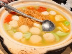 丝瓜鱼丸炖馓子-永安鱼庄·镇江菜(东吴路店)