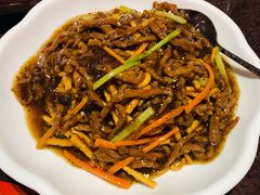 撒子牛肉丝-刘胖子家常菜·蹄花焖藕(中南店)