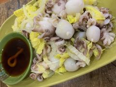 芥末白灼八爪鱼-贞姨美食·老字号海鲜大排档