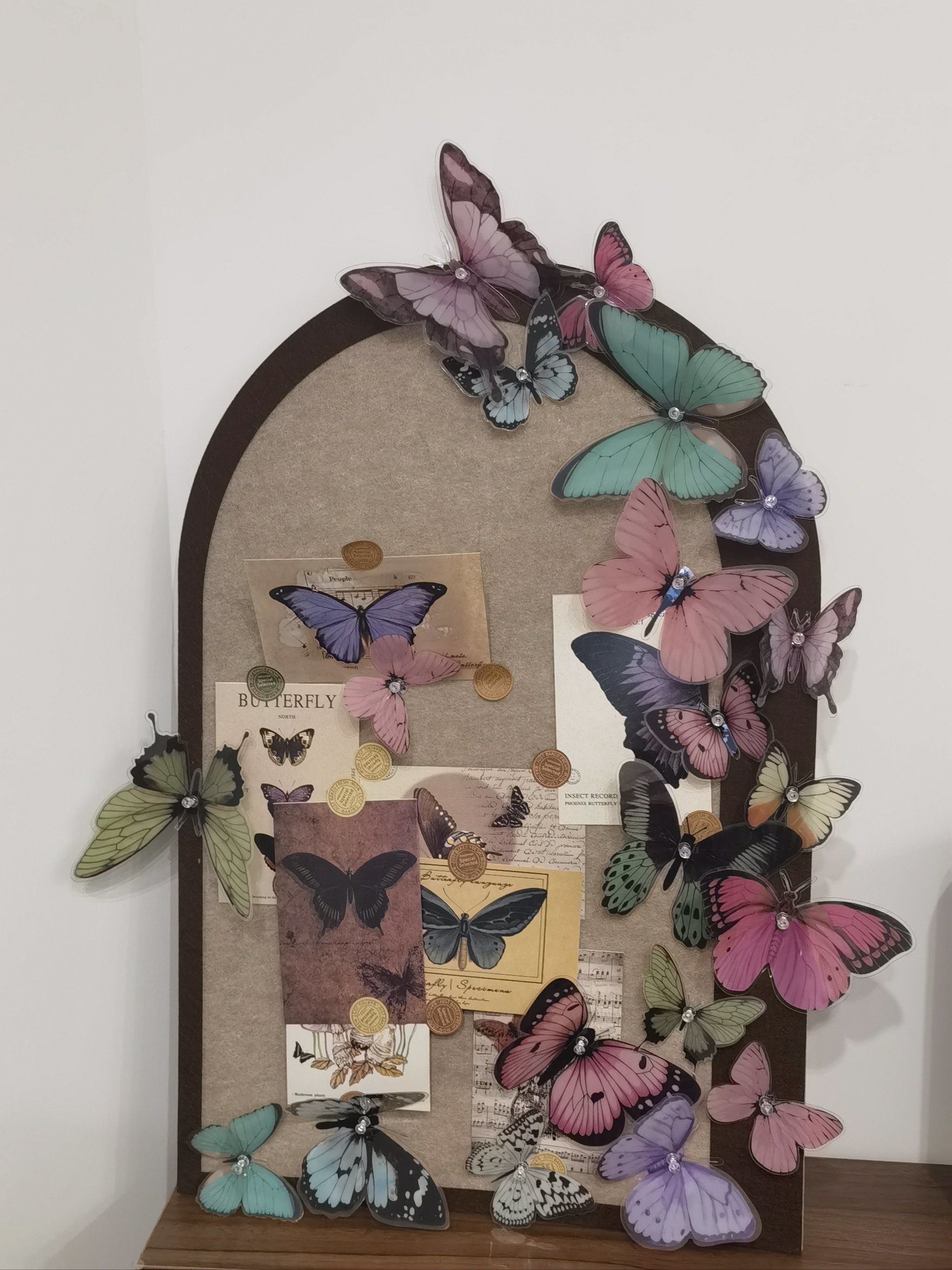 抄作业下车!创意蝴蝶壁画