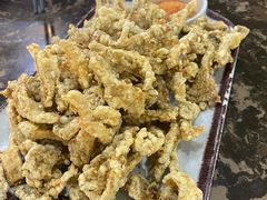 干炸鲜蘑-溢福香东北兄弟酱骨饺子馆(刘家冲店)