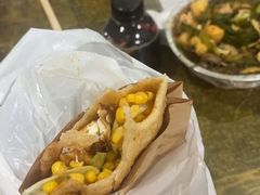 -小红车炸蛋葱油饼