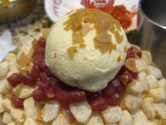 红豆年糕豆乳粉雪冰-安又胖韩国烤肉(美罗城店)