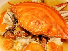 鸡油清汤蒸母梭蟹-甄御•海鲜新青岛菜(麦岛店)