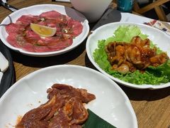 烤小章鱼-釜山火炉韩式炭火烤肉(欧洲城店)