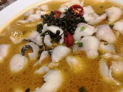 酸汤财鱼片-刘胖子家常菜·蹄花焖藕(富安街店)