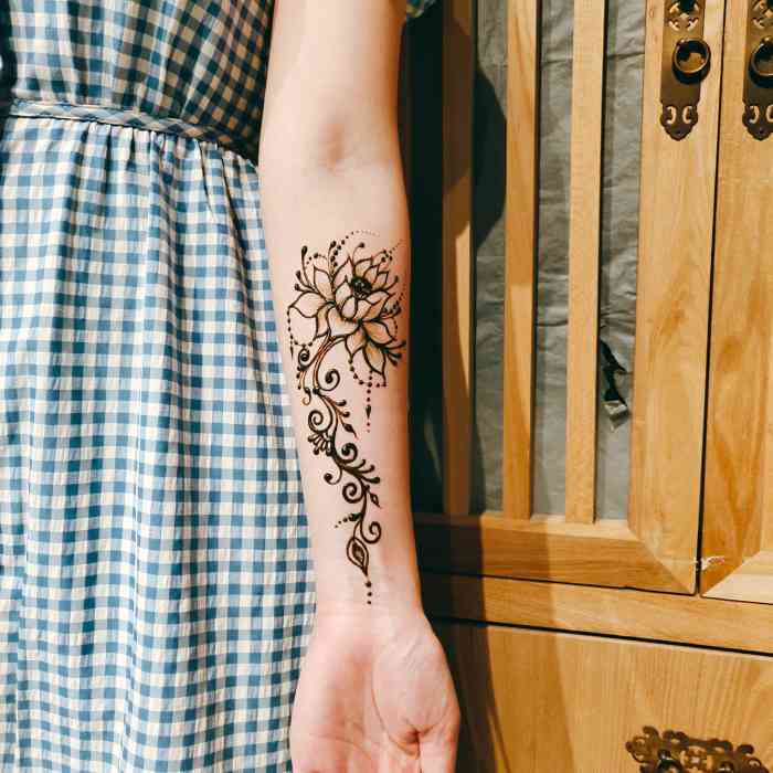 娜纹身转运纹身女适合女孩子纹的花臂海娜适合女生的纹身女人纹身转运