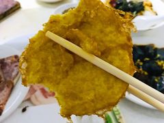 鸡蛋炸馒头片-大槐树烤肉馆