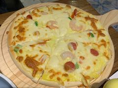 虾仁芝士披萨-那些年记忆烧烤