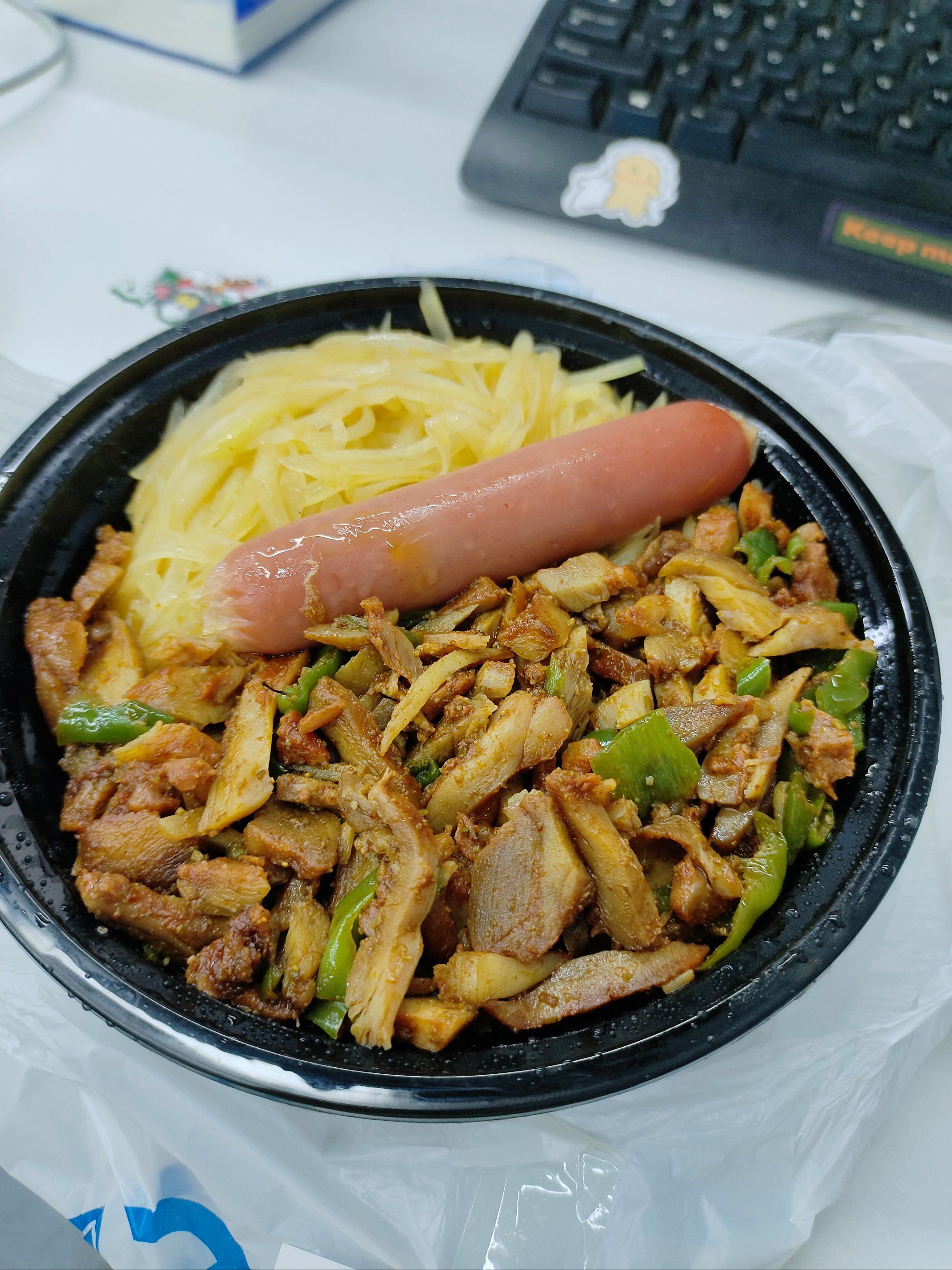 今天中午的外卖