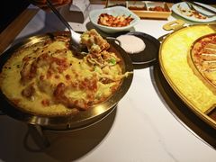 烤鸡爱上芝士-猪啊牛呀羊啊铜盘烤肉(正大广场店)