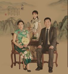 -时光纪亲子全家福照相馆(静安店母女写真父母纪念照)