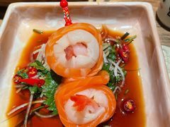 三文鱼荔枝甜虾卷-筱田の食堂·izakaya(淮海中路店)