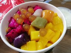 鲜芋烧西米露-芒青柠·鲜果甜品茶(双中店)