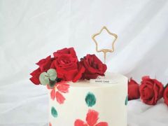 玫瑰蛋糕520特定款-大麦吉翻糖蛋糕甜品桌商务茶歇(光复西路店)