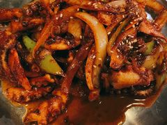 辣炒章鱼-包装马车·韩国料理·포장마차