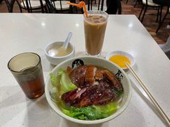 招牌烧鹅拼叉烧濑粉-老字号蛇口德记烧腊饭店·海鲜加工
