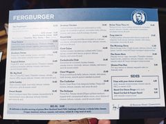 菜单-Fergburger(皇后镇店)
