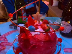 草莓塔彩灯新年跨年庆祝生日蛋糕-艾加柒克蛋糕茶歇甜品台(春熙路店)