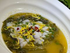 金汤酸菜鲈鱼-绿茶餐厅(西单老佛爷店)