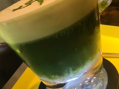 抹茶酒酿奶盖-茶是一枝花泡茶店