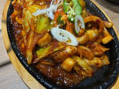 五花肉炒鱿鱼-文成焕·家族韩式餐厅