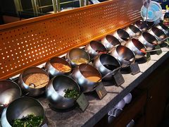 自助调料区-澳美徕·港式花胶鸡火锅(高新万达店)